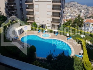 MEDIUM FLOOR 3+1 SEA VIEW FLAT ON A SITE WITH POOL..